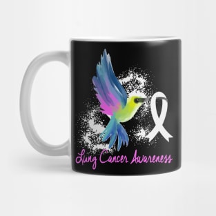 I Wear White Lung Cancer Awareness Mug